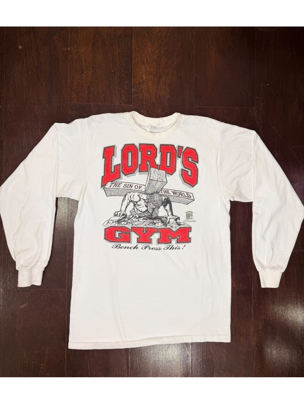 Vintage 1990 Lord’s Gym Living Epistles Jesus Long Sleeve Christian Shirt L